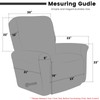 Qubjus Stretch Recliner Cover 4-Pieces, 1 Seat Recliner Chair Covers,