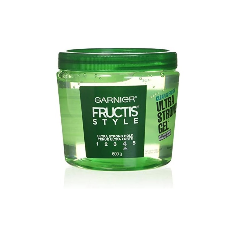 Garnier Fructis Style Ultra Strong Hold Gel, Clean and Fresh,
