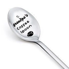 Gifts for Grandpa Papa Spoon Gifts from Grandkids Birthday Gifts for Grandpa Father Day Gifts for Grandfather Granddad Coffee Lover Gifts for Men Papa Gifts for Grandpa Coffee Spoons