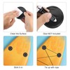 PATIKIL D-Ring Patch, 4 Pcs Stainless Steel D-Ring PVC Patch