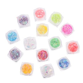 Healeved 5g Japanese Style Nail Art Stickers Set DIY Nail Glitters for Women Decorative Sequins for Unique Fingernail Designs for Travel and Home Use