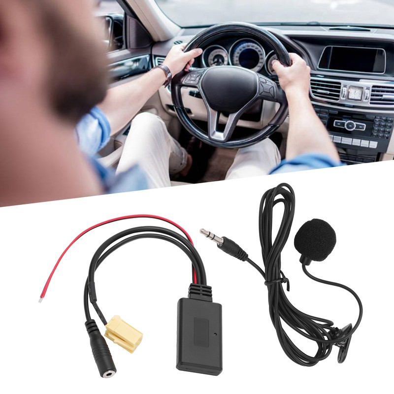 Car Bluetooth5.0 AUX Module Handsfree Microphone Wired Replacement for Fiat