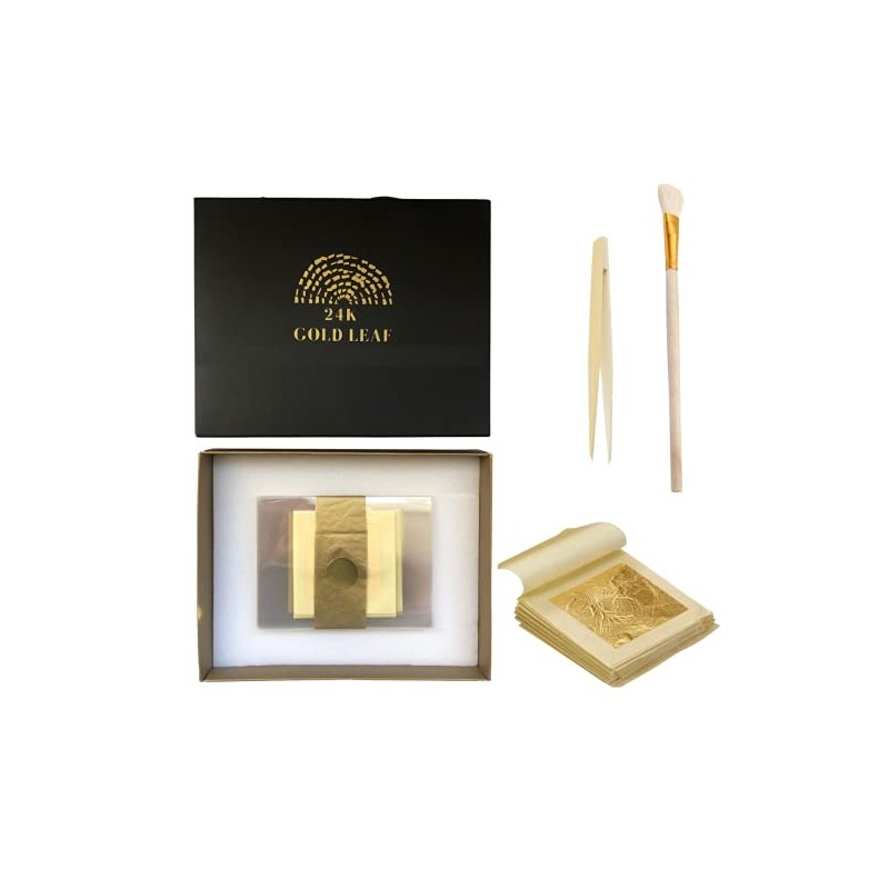 MODA TURÍN - 20 Láminas Oro Genuino Comestible 24K 4.33