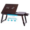 Sofia + Sam Bamboo Ventilation Lap Tray with Adjustable Legs