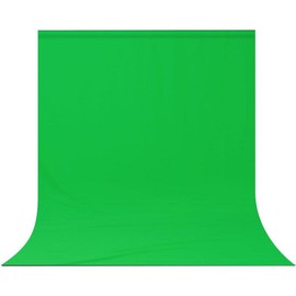 Green Screen Backdrop Background,10 X 10 FT Large Photography Backdrop Photo Background Screen for Streaming Zoom Photo Muslin Green Curtain Video Recording Greenscreen Picture Photoshoot - Color: Green, Size: 10*7