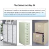 Vertical File Cabinet Lock Kit for HON F24 & F28(2185),Replacement