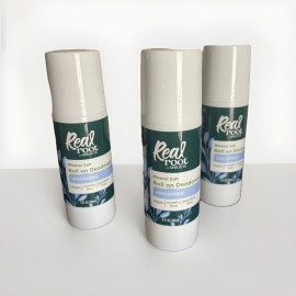 REAL ROOT by Sprouts (3 Pack) Roll on Deodorant Unscented Mineral Salt 3 fl oz