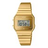 CASIO Unisex Adult's A700WEVG-9A Digital Watch, Gold, 37.4 x 35.5