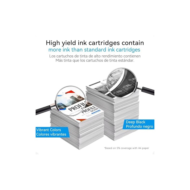 Paquete combinado de cartuchos de tinta 64XL para HP Ink