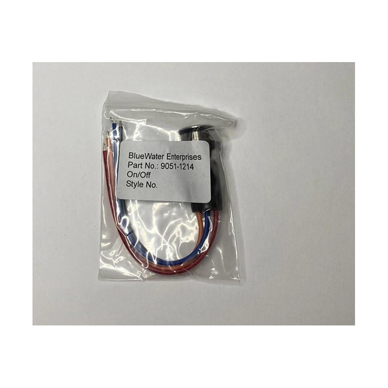 BlueWater 22MM Electronic Push Button LED Switch ON/OFF Marine