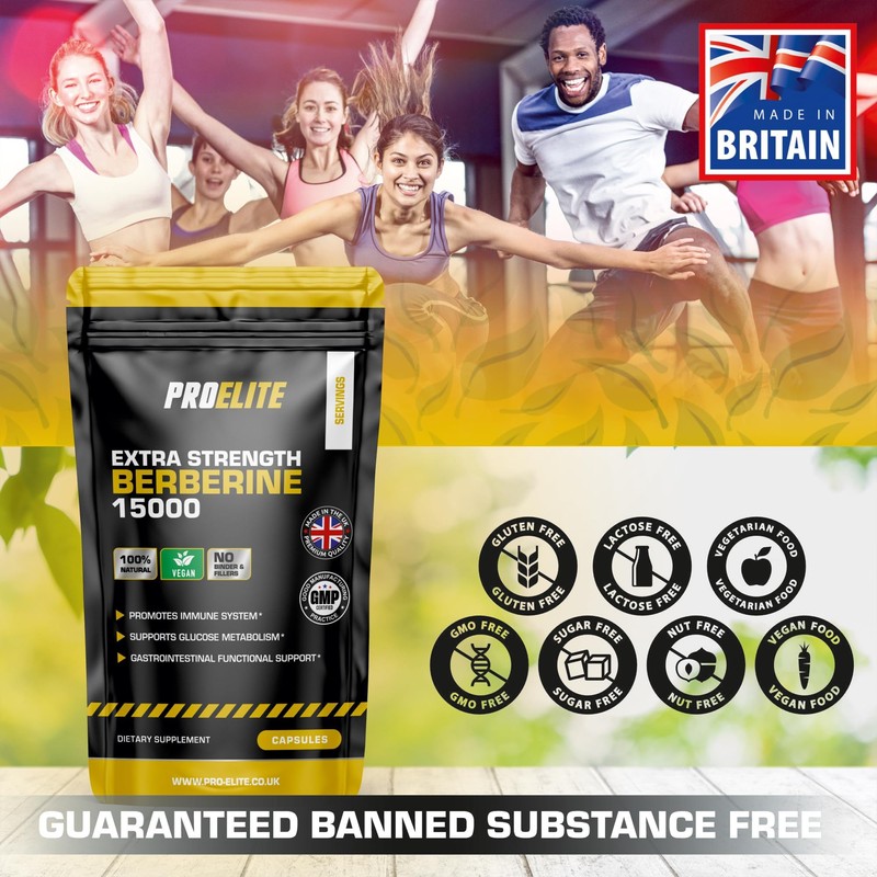 Berberine 15000mg 60 Capsules - High Potency Vegan Supplement |