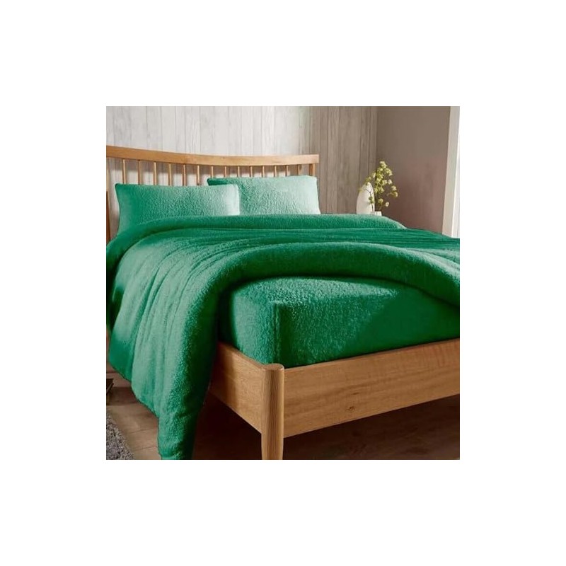 Extra Deep Fitted 30cm Teddy Fleece Fitted Bed Sheet Plain
