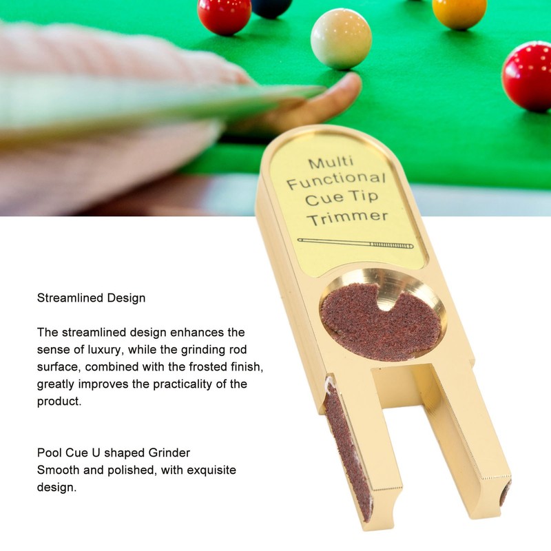 Pool Cue Tip Shaper Multifunctional Billiard Cue Tip Repair Tool