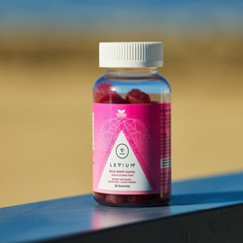 Levium Calming Stress Relief Gummies | Natural Mood Boosting Vitamin Supplement | 60 Count Bottle – 30 Day Supply