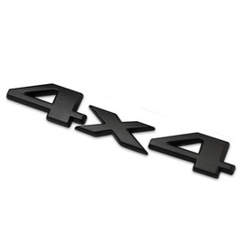 2 Pack 4x4 Emblem Badge Nameplate 3D Car Sticker Decal Compatible for Universal car (Black)