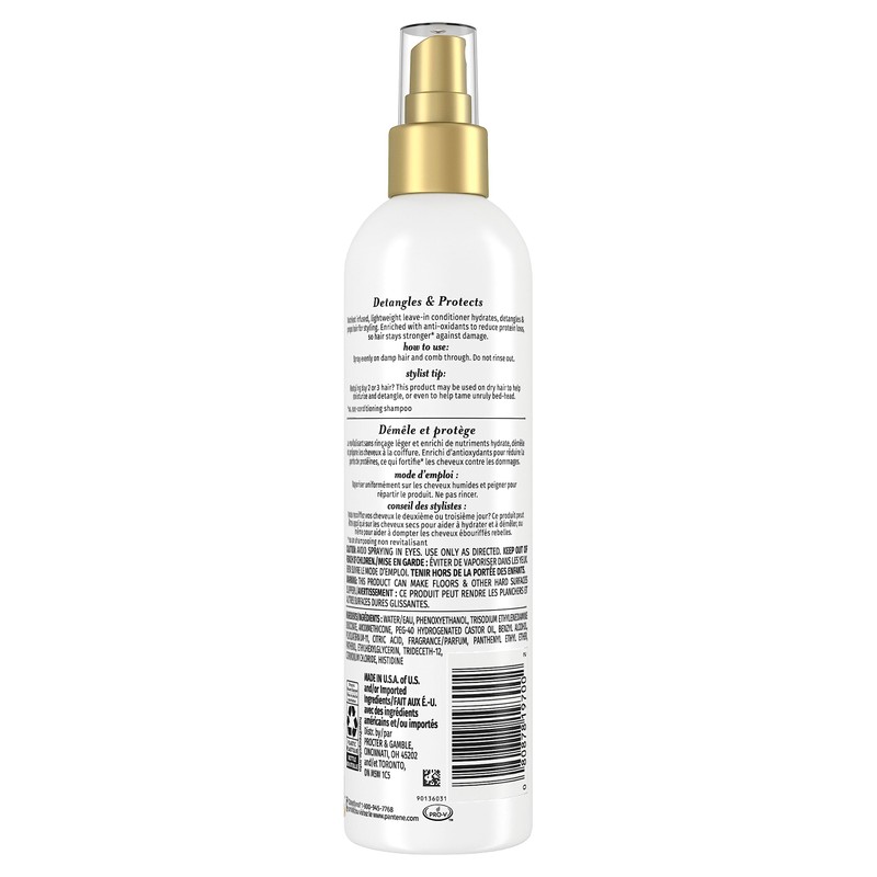 PANTENE Pro-V Moisturizing Leave In Conditioner Mist, 252 mL