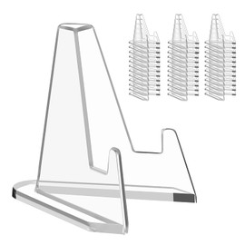 Weidllys 36 Pack Arcylic Card Display Stands, Mini Clear Easel Stand Holder for Sports Graded Challenge Coin Trading Baseball Psa Football Card(2.2 Inch Tall)