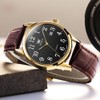 OLEVS Watch for Men | Minimalist Fashion Leather Strap Wrist
