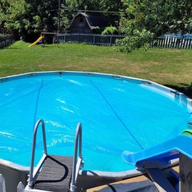 Solar Cover for Pool,Cuttable Swimming Pool Cover | Heavy Duty Shield for Outdoor Ground Summer Winter Swimming Protection