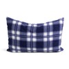 GIRAFFENLAND Lavender Pillow 30 x 20 cm, Flannel Checked Blue