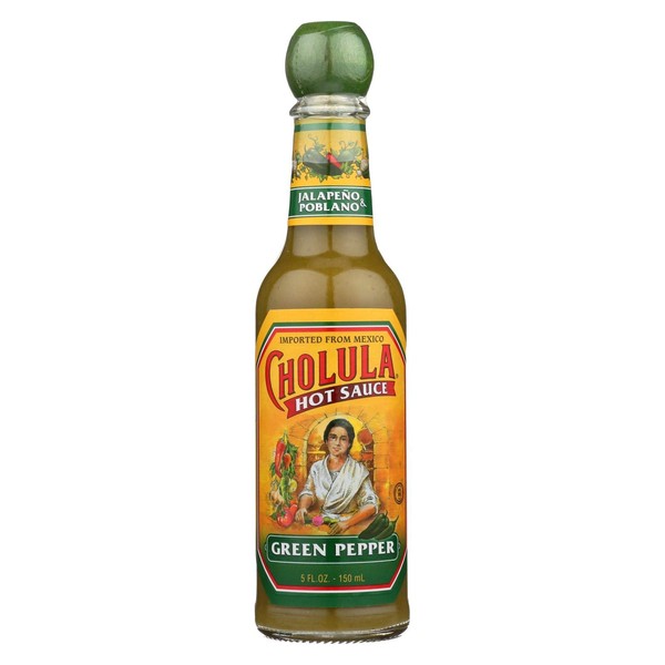 Cholula Green Pepper Hot Sauce, 5 Fluid Ounce - 12 per case.