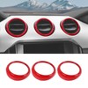 DSWSQ Fit for Mustang Red Interior Accessories - Center Console