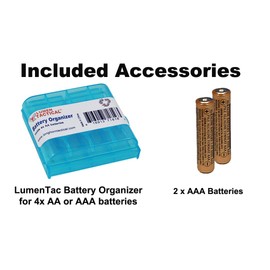 Nitecore MT06MD Medical Penlight Flashlight, 180 Lumen for Doctors, Nurses and EMTs w/ 2X AAA Batteries & Lumen Tactical Battery Organizer (Pupil Gauge Option Available)