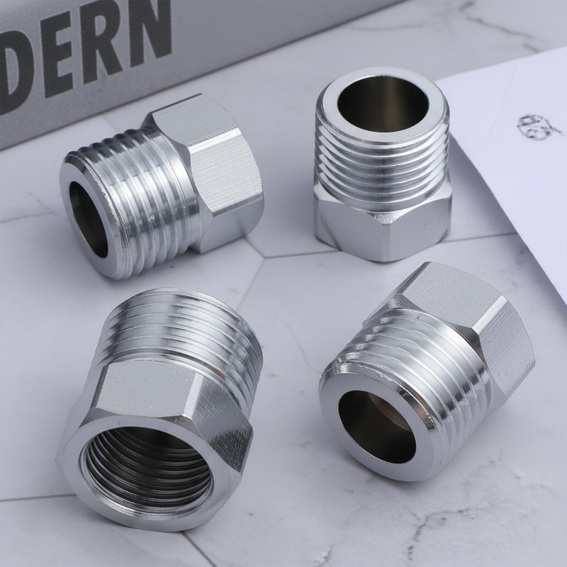 3/8 Female to 1/2 Male Adapter, 4PCS Brass Pipe Fitting