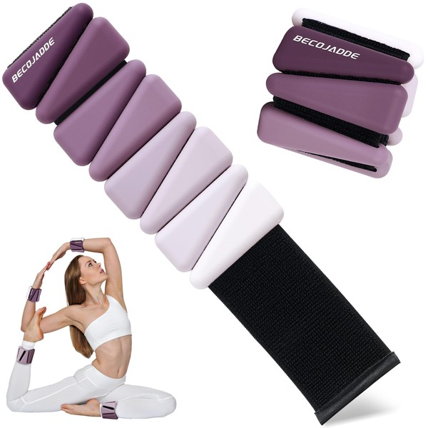 BECOJADDE Wrist Weights for Women At Home 1Lb Ankle Weights