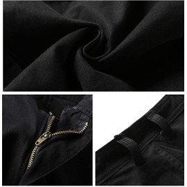 Basoteeuo Mens Cargo Shorts Casual Lightweight with Multi Pockets Summer Outdoor Shorts Khaki Size 36