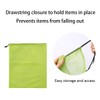 5 Pcs Mesh Drawstring Bags Colour Nylon Mesh Storage Bags
