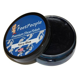 FeetPeople Premium Shoe Polish Wax, Navy, 1.625 Ounces, 2 Pack