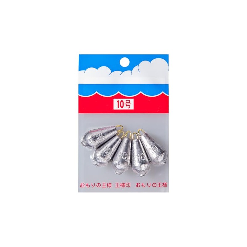 Daiichi Seiko 23073 Fishing Sinker Pack, Eggplant Shape, No. 10