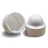 ajile Hexagonal Cover Cap Decorative Nut Cap Plastic White for