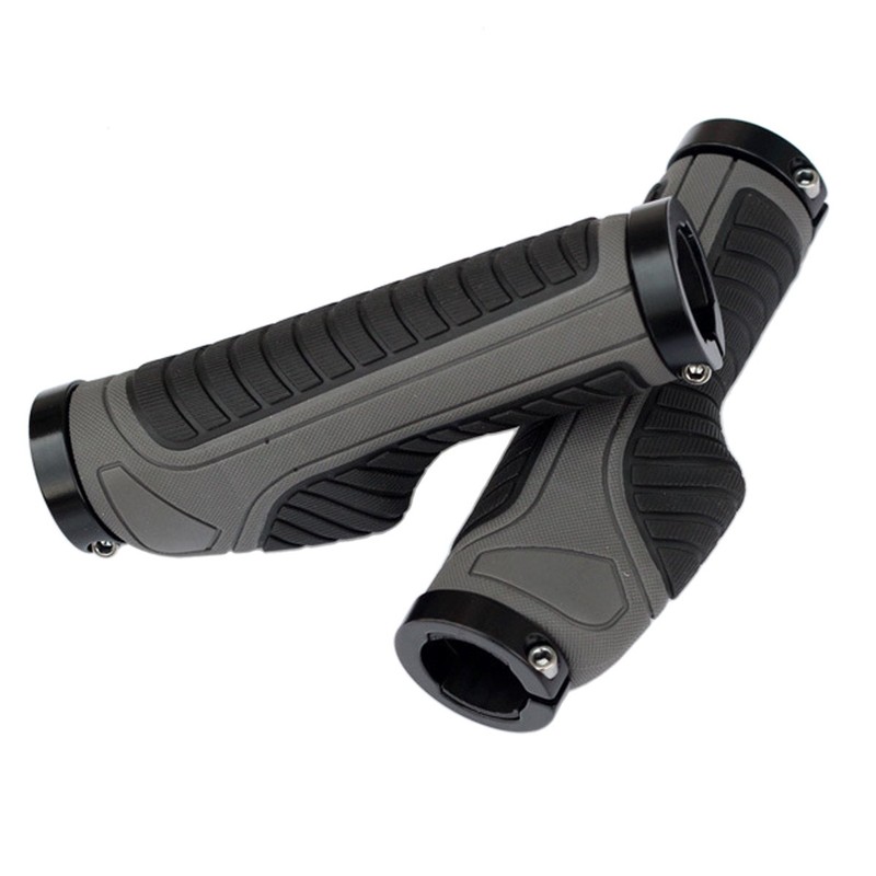 JPFASHIONING Ergonomic Lockable Bicycle Handlebar Grips Widen Holding Surface Double