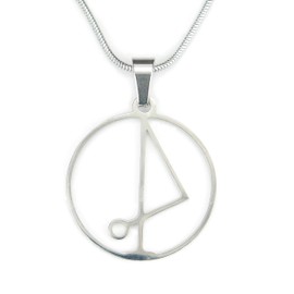 Sigil of Archangel Jophiel Necklace, 20" Stainless Snake Chain with Powerful Saint Joliel Angel Sigil Charm Pendant