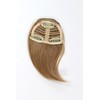 Hair Piece Clip in Bangs Fringe synthetic fiber dark blond