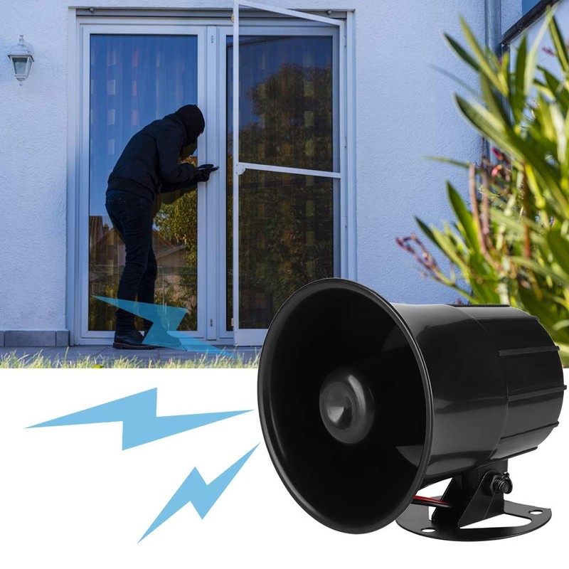 12V Dc Outdoor Alarm Horn Loud Siren Security Alarm Outdoor