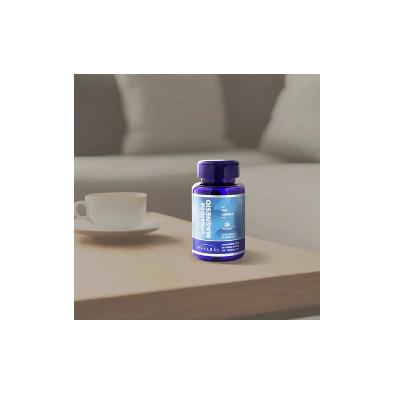 Citrato Magnesio Omega Capsulas Vcaps Maklen Sabor