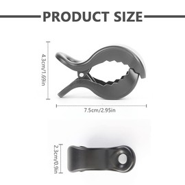 Pack of 6 Pushchair Clips YUTOU Universal Pram Clips Baby Pram Clip Clips for Attaching Toy Cover Sun Protection to Pram Buggy Baby Seat (Black + White)
