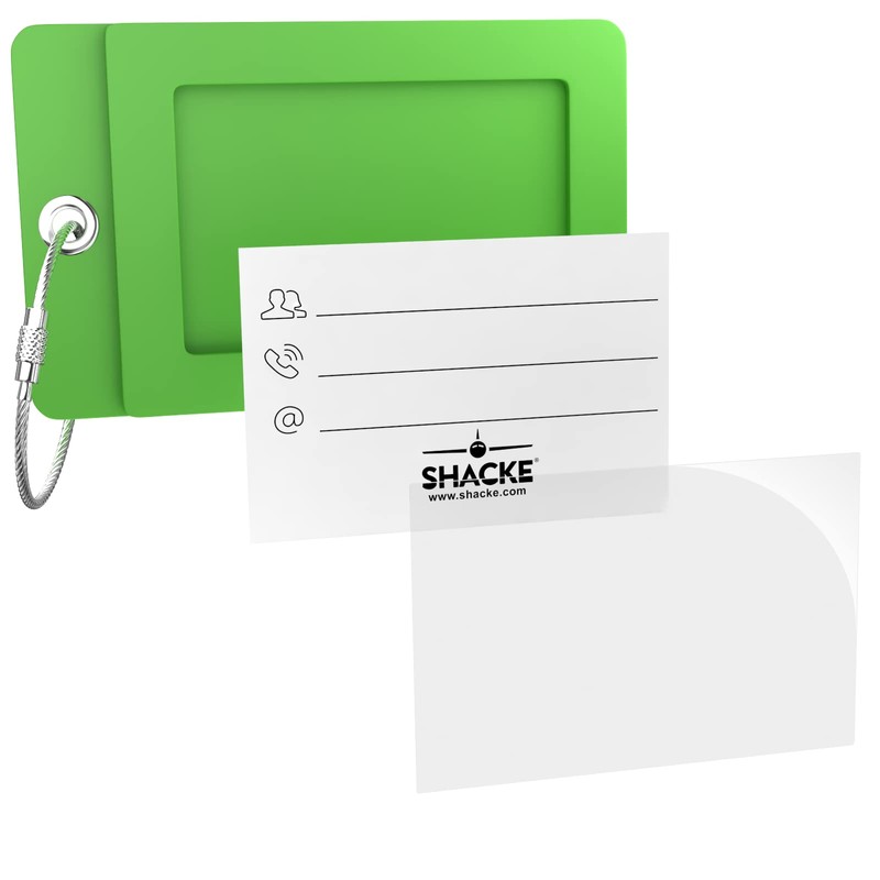 Luggage Tag Initial – Fully Bendable Tag w/Stainless Steel Loop