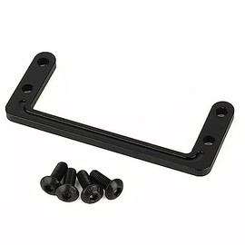 ZXYRC Metal Aluminum Alloy Servo Mount for 1/10 RC Crawler Axial SCX10 LCG Car DIY Chassis Frame Kit Upgrade Parts (Black)