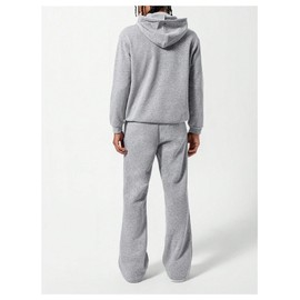 RoseSeek Boy's Straight Leg Sweatpants Elastic Waist Baggy Pants Joggers Athletic Track Pants Trousers Grey 14Y