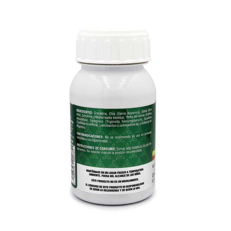 Chía GST 60 tabs 100% Naturales | Linaza, Lactobacilos y