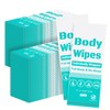 200Pcs Disposable Body Wipes, 7.8 x 9.8 inch Individually Wrapped