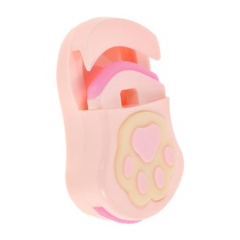 SAFIGLE Cute Cat Paw Portable Eyelash Curler Mini Eye Makeup Tool for Women Travel-Friendly Plastic Design for Curling Lashes Compact Lash Accessory
