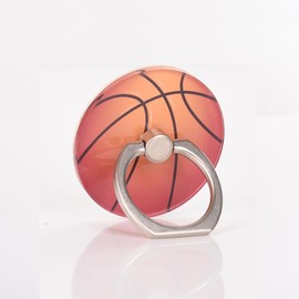 4Pack Cute Phone Ring Holder, Basketball Football Tennis Baseball Volleyball Rugby 360 Rotation Finger Ring Stand Kickstand Grip Mount (Ball 01)