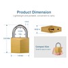 Puroma 1 Pack Keyed Padlock Waterproof Solid Brass Lock, 1.1
