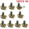 Ferwooh 10PCS B1M 1M Ohm Adjustment Single Linear Rotary Taper