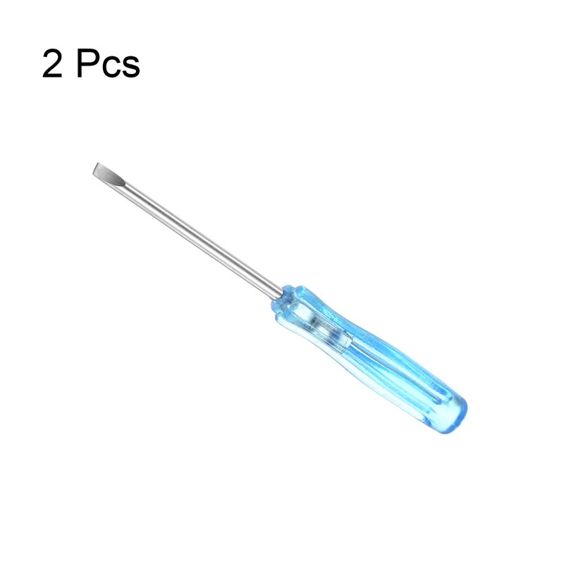 uxcell Mini Slotted Screwdriver, 2.0mm Flat Head 65mm Length for